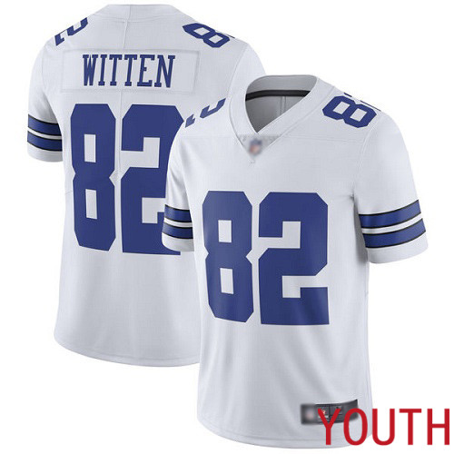 Youth Dallas Cowboys Limited White Jason Witten Road 82 Vapor Untouchable NFL Jersey
